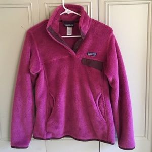 Patagonia Women’s Fleece Pullover. Pink Size Large